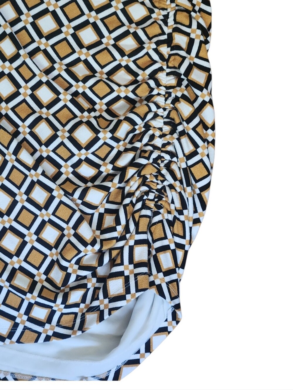 ANTHROPOLOGIE Maya Cowl Neck Geometric Print Pencil Dress - Size M - Picture 12 of 16